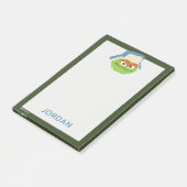 Oscar de Grouch Woodland Face | Jouw namen toevoeg Post-it® Notes (Schuin)