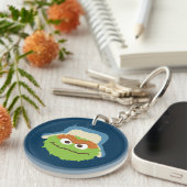 Oscar de Grouch Woodland Face Sleutelhanger (Voorkant Rechts)