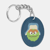 Oscar de Grouch Woodland Face Sleutelhanger (Voorkant Links)