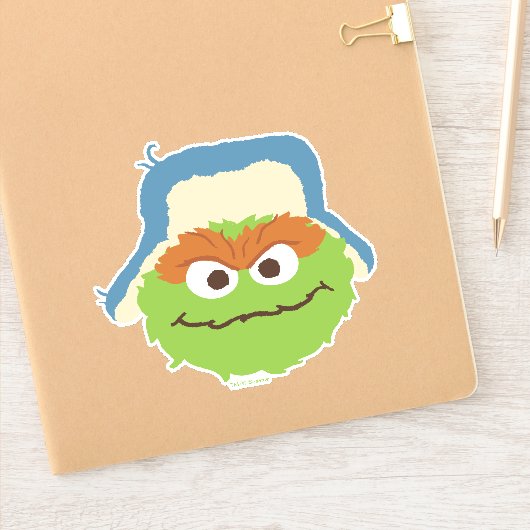 Oscar de Grouch Woodland Face Sticker (Notitieboek)