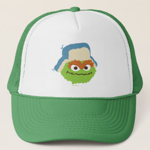 Oscar de Grouch Woodland Face Trucker Pet