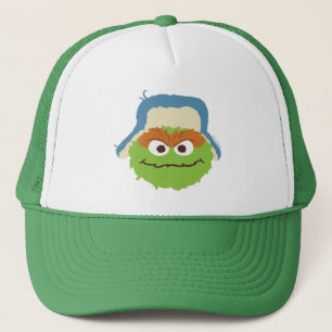 Oscar de Grouch Woodland Face Trucker Pet