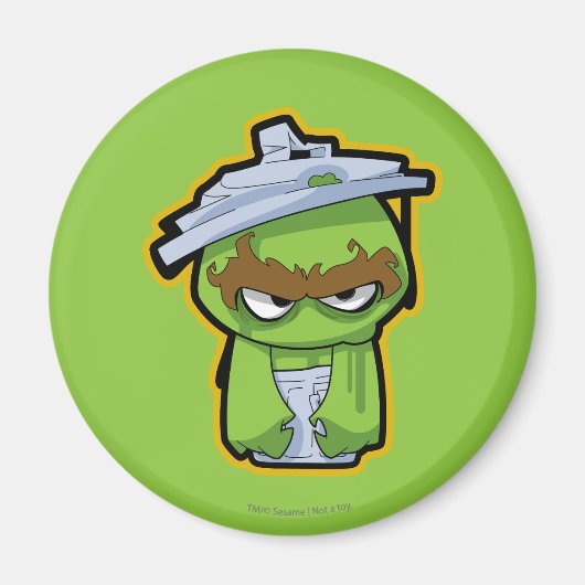 Oscar de Grouch Zombie Magneet (Voorkant)