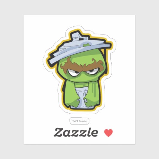 Oscar de Grouch Zombie Sticker (Vel)