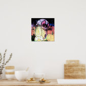 Oscar en vrienden poster (Keuken)