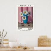 Oscar Ghiglia Floral Art Exhibition Poster (Cuisine)
