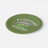 Oscar het Grouch Nummer 1 Papieren Bordje (Gekanteld)