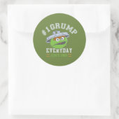 Oscar het Grouch Nummer 1 Ronde Sticker (Tas)
