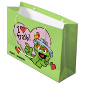Oscar "I Love Trash"-Valentijn Groot Cadeauzakje (Voorkant Gekanteld)