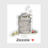  Oscar in vuilnis Sticker (Vel)