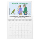 Oscar le Cartoon Parrot 2024 Calendrier (Mar 2026)