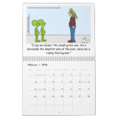 Oscar le Cartoon Parrot 2024 Calendrier (Feb 2026)