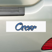 Oscar Nom bleu Aufkleber Sticker Autoaufkleber (En voiture)