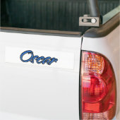 Oscar Nom bleu Aufkleber Sticker Autoaufkleber (Sur camion)