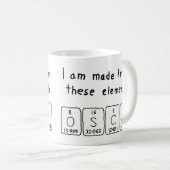 Oscar nom de table périodique mug (Devant droit)