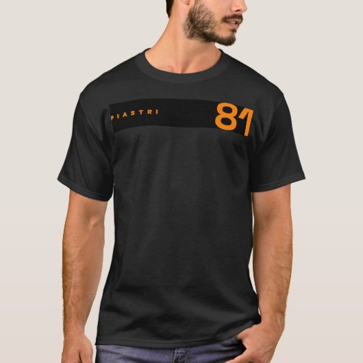 Oscar Piastri 81 Modern T-shirt (Voorkant)
