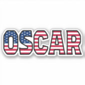 Oscar Prénom USA Sticker Stickerset (Devant)