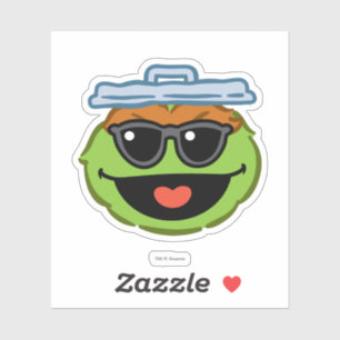 Oscar Smiling Face met zonnebril Sticker
