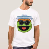 Oscar Smiling Face met zonnebril T-shirt (Voorkant)