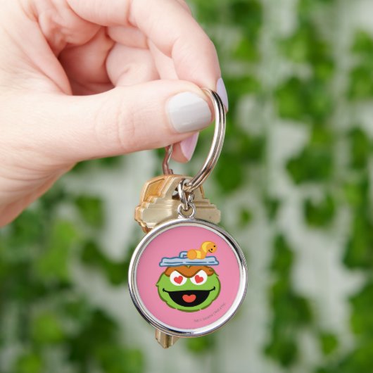 Oscar Smiling Face with Heart Shaped Eyes Sleutelhanger (Hand)