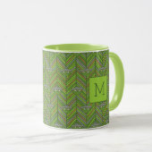 Oscar the Grouch | 80's Throwback Pattern Mok (Voorkant rechts)