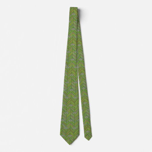 Oscar the Grouch | 80's Throwback Pattern Stropdas (Voorkant)