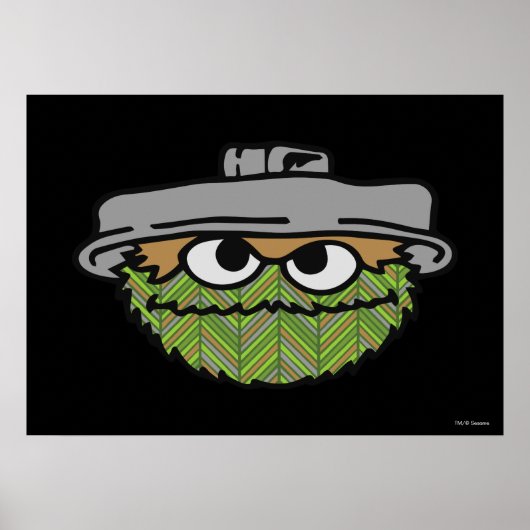 Oscar the Grouch | 80's Throwback Poster (Voorkant)
