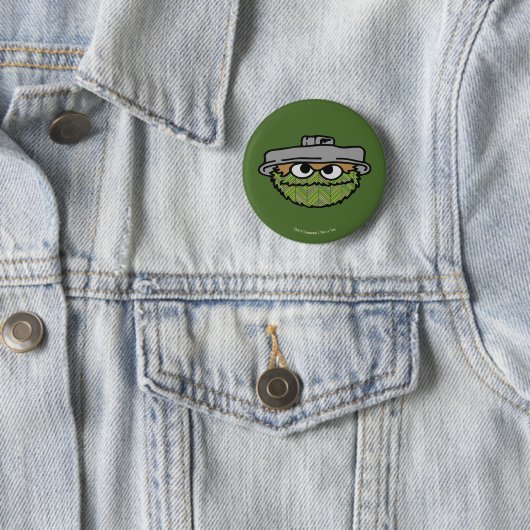 Oscar the Grouch | 80's Throwback Ronde Button 5,7 Cm (In situ)