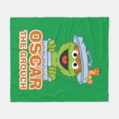 Oscar the Grouch Classic Style Fleece Deken (Voorkant (Horizontaal))