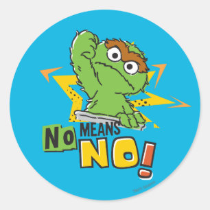 Oscar the Grouch Comic Ronde Sticker
