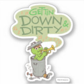 Oscar the Grouch | Downdown & Dirty Sticker (Voorkant)