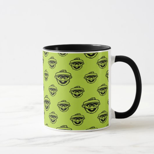 Oscar the Grouch Green Pattern Mok (Rechts)