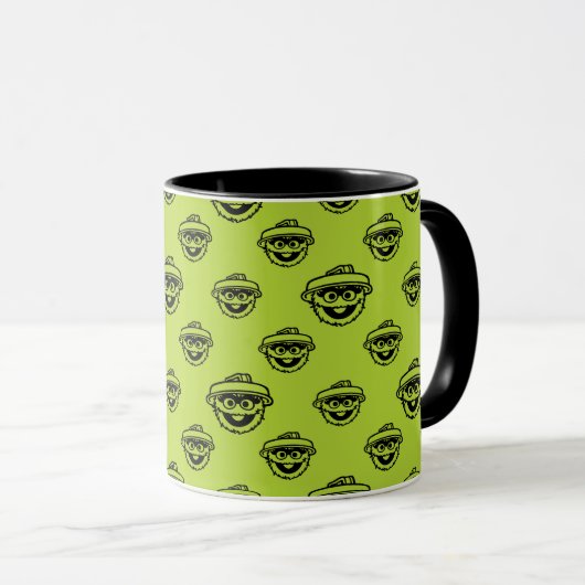 Oscar the Grouch Green Pattern Mok (Voorkant rechts)