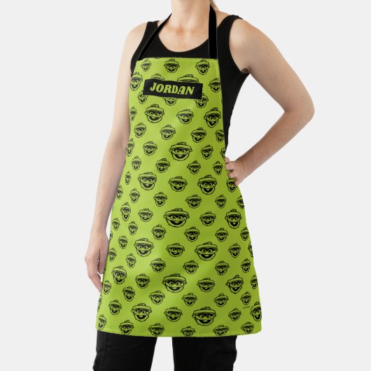 Oscar the Grouch Green Pattern Schort (Insitu)