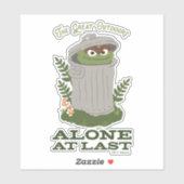 Oscar The Grouch | Grote buitendeuren Sticker (Vel)