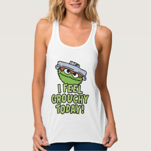 Oscar the Grouch Ik voel me vandaag verrukt. Tanktop
