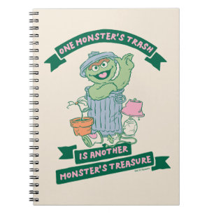 Oscar the Grouch Monster Treasure Graphic Notitieboek