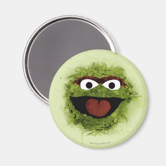 Oscar the Grouch | Ontwikkeling Waterverf Magneet (Voorkant / Achterkant)