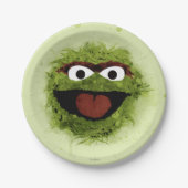 Oscar the Grouch | Ontwikkeling Waterverf Papieren Bordje (Voorkant)