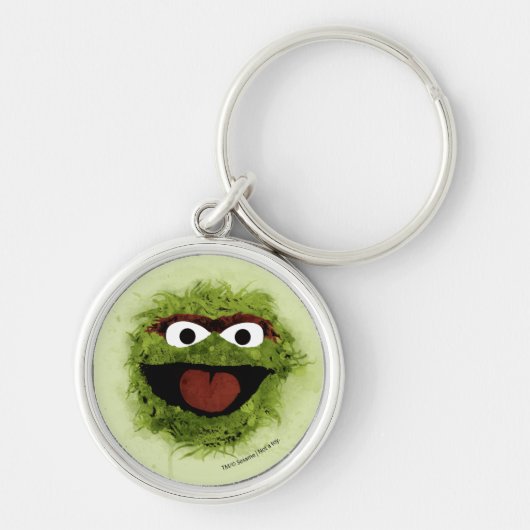 Oscar the Grouch | Ontwikkeling Waterverf Sleutelhanger (Voorkant)