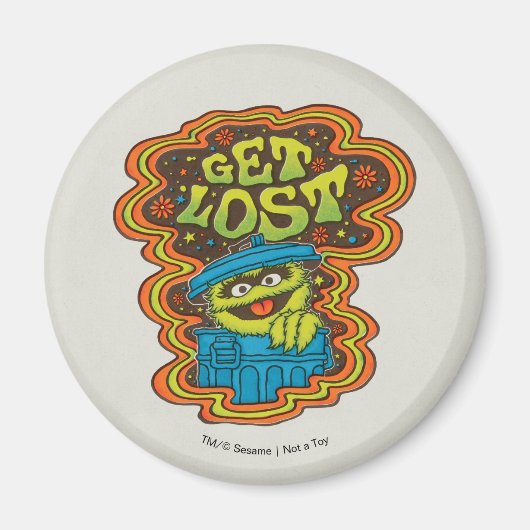 Oscar the Grouch | Psychedelic Magneet (Voorkant)