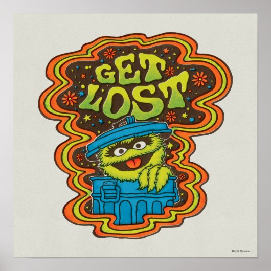 Oscar the Grouch | Psychedelic Poster (Voorkant)