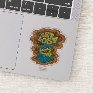 Oscar the Grouch Psychedelic Sticker