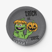 Oscar the Grouch - Trick or treat Papieren Bordje (Voorkant)
