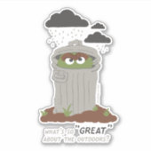 Oscar The Grouch | Wat is er zo geweldig aan het r Sticker (Voorkant)