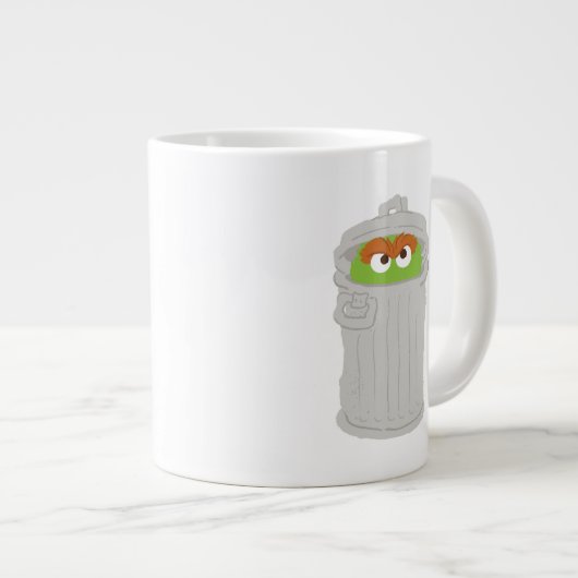 Oscar the Grouch & z'n vuilnisbak Extra Grote Beker (Voorkant rechts)