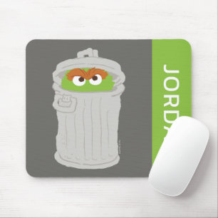 Oscar the Grouch & z'n vuilnisbak Jouw namen toe Muismat