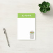 Oscar the Grouch & z'n vuilnisbak | Jouw namen toe Post-it® Notes (Kantoor)