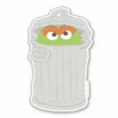 Oscar the Grouch & z'n vuilnisbak Sticker (Voorkant)