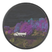 oscar verlaat het feest hockey puck (Voorkant)